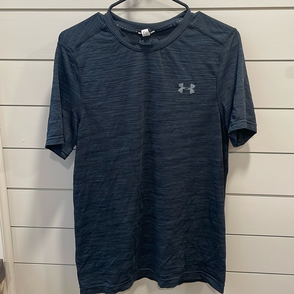 Under Armour Men's Threadborne Seamless T-Shirt - Medium - Charcoal Grey